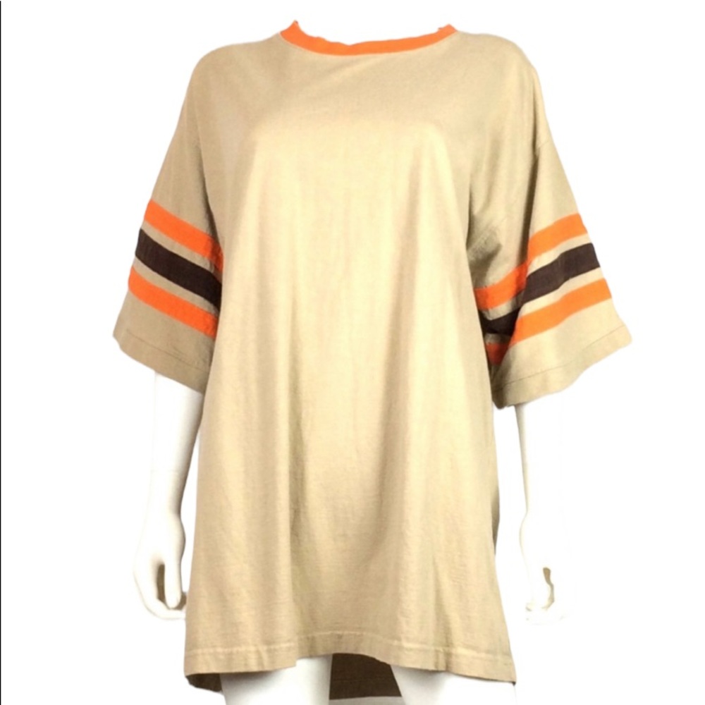 Rare 90’s Vintage T-shirt oversized Corp striped arm sleeve xl boxy fit crew